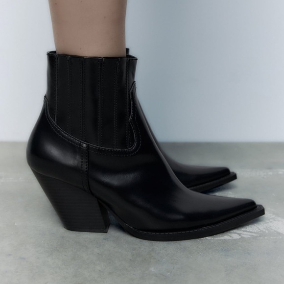Zara Shoes Zara Cowboy Ankle Boots Poshmark